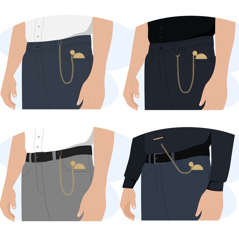 How to wear a pocket watch