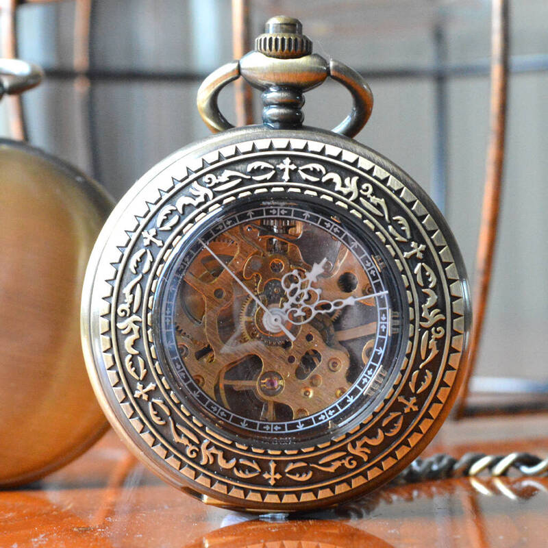 Engraved pocket watch  