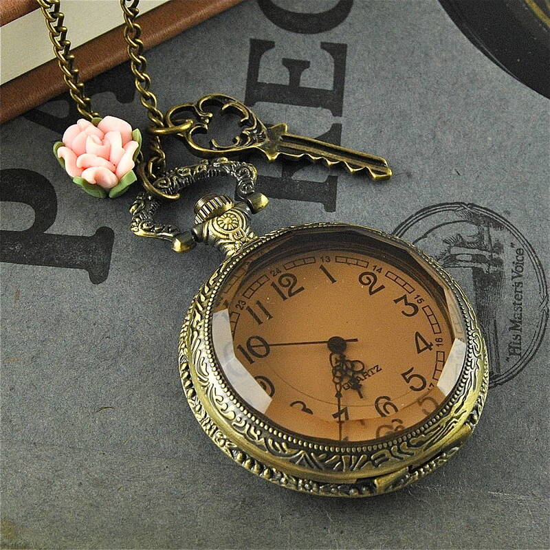 Pocket watch necklace