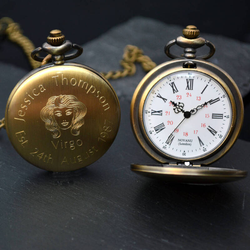 Engraved pocket watch  