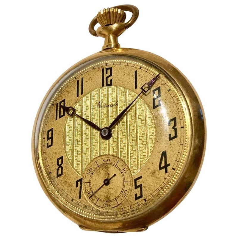 18k gold pocket watch