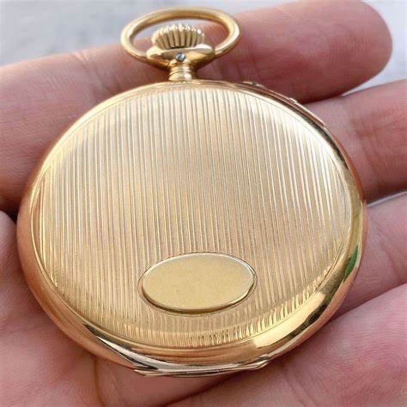 Solid gold pocket watch