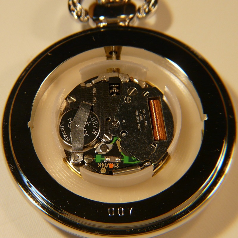 Quartz pocket watch