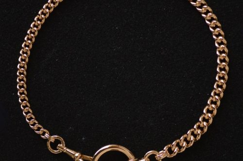 Gold pocket watch chain