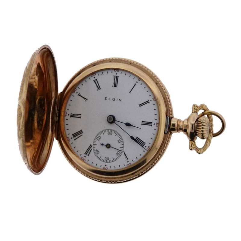 Solid gold pocket watch